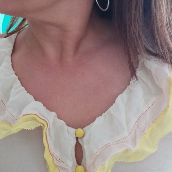 1930s sheer top with tie - Picture 7 of 7